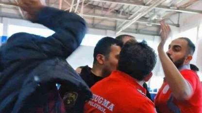 Şanlıurfa'da kadın voleybol maçında kavga