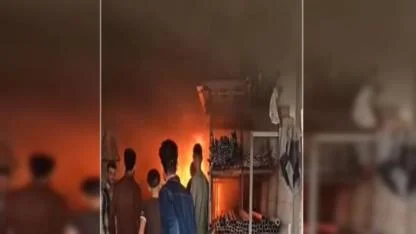 Şanlıurfa’daki bir iş yerinde yangın