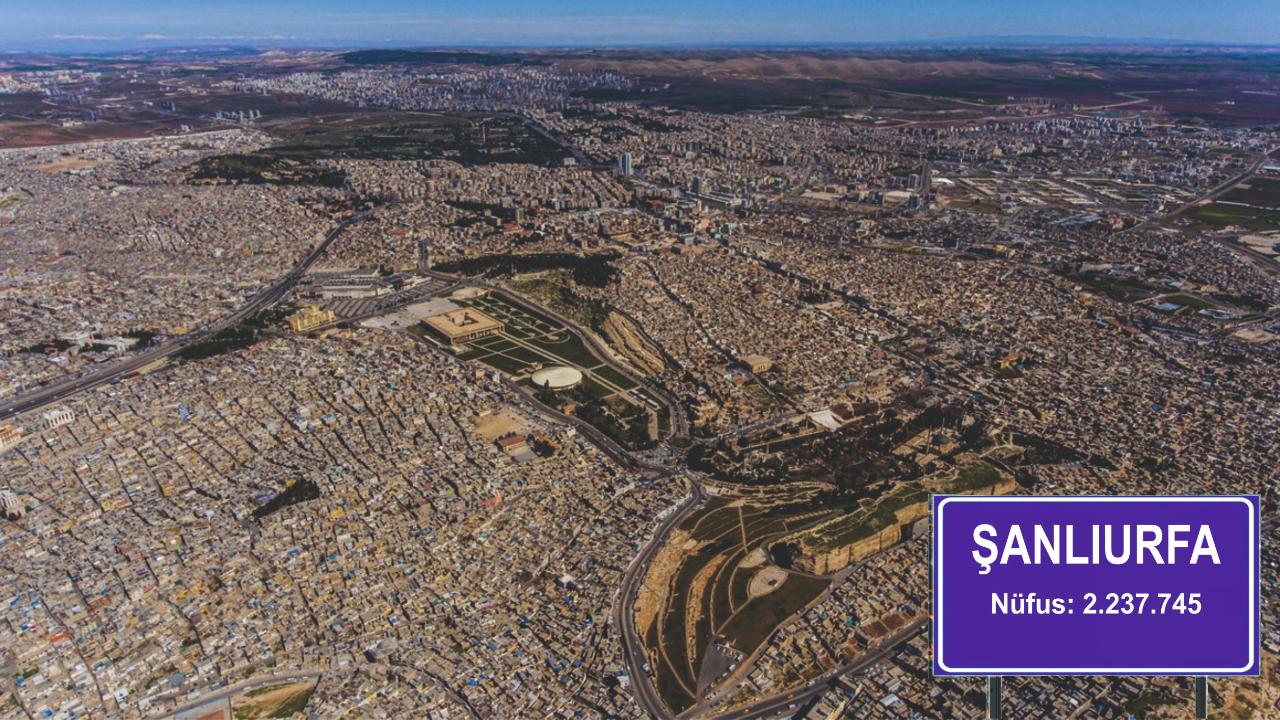 Şanlıurfa'nın 2025 yılı nüfus verileri