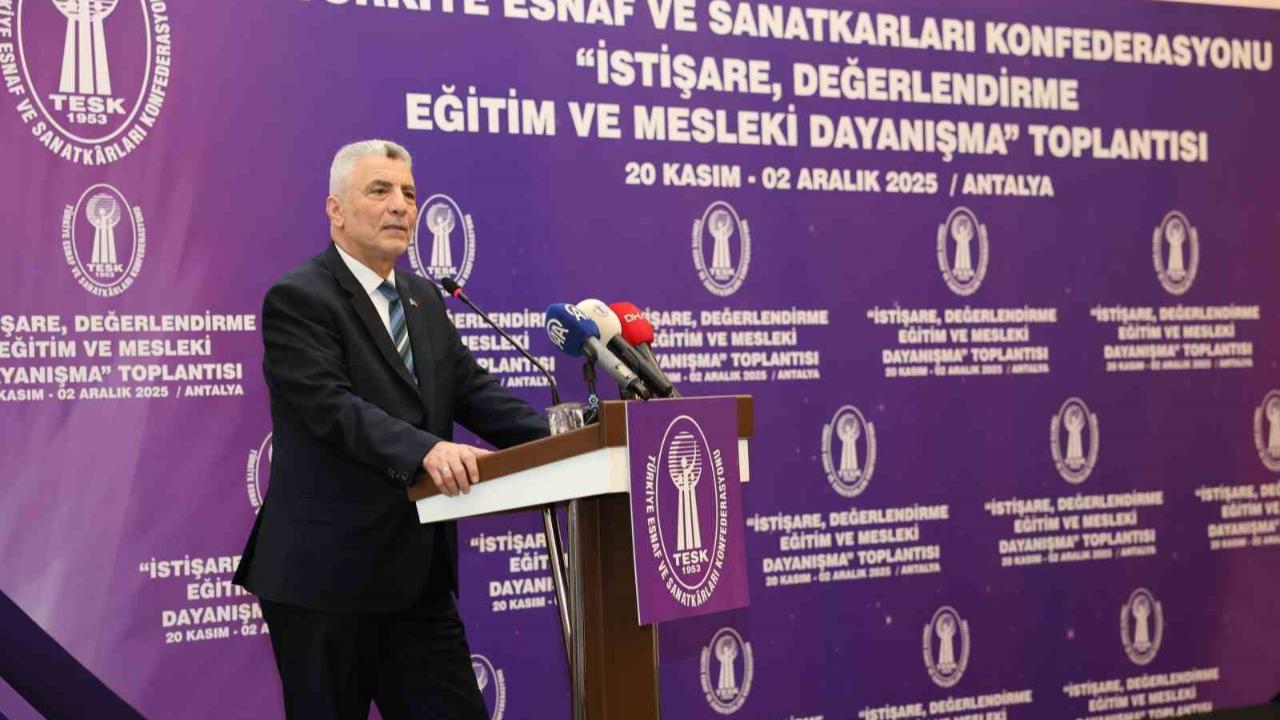 TESK Başkanı Palandöken: &quot;Az kazanandan az, çok kazanandan çok vergi alınmalı&quot;