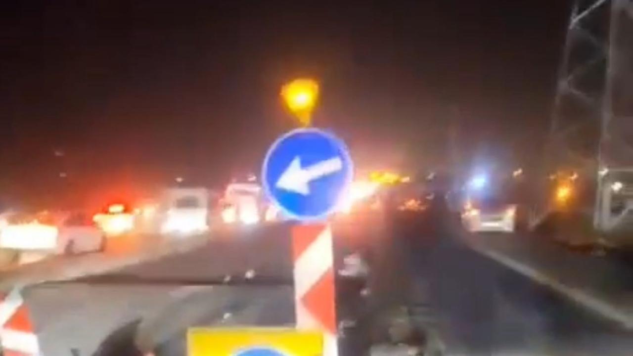 Yapımı devam eden yolda trafik kazaları: 7 yaralı
