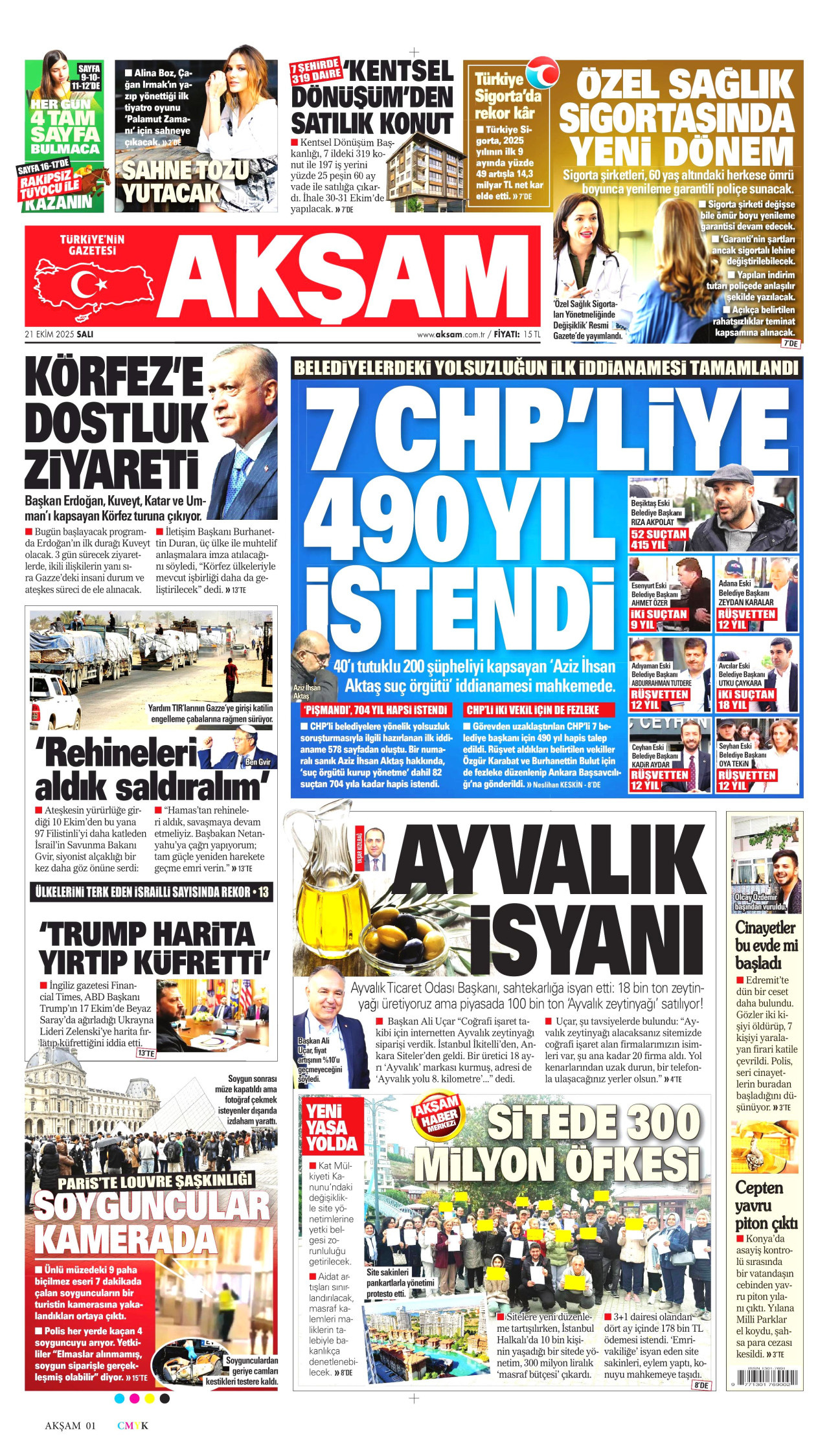 AKŞAM Gazete Manşeti