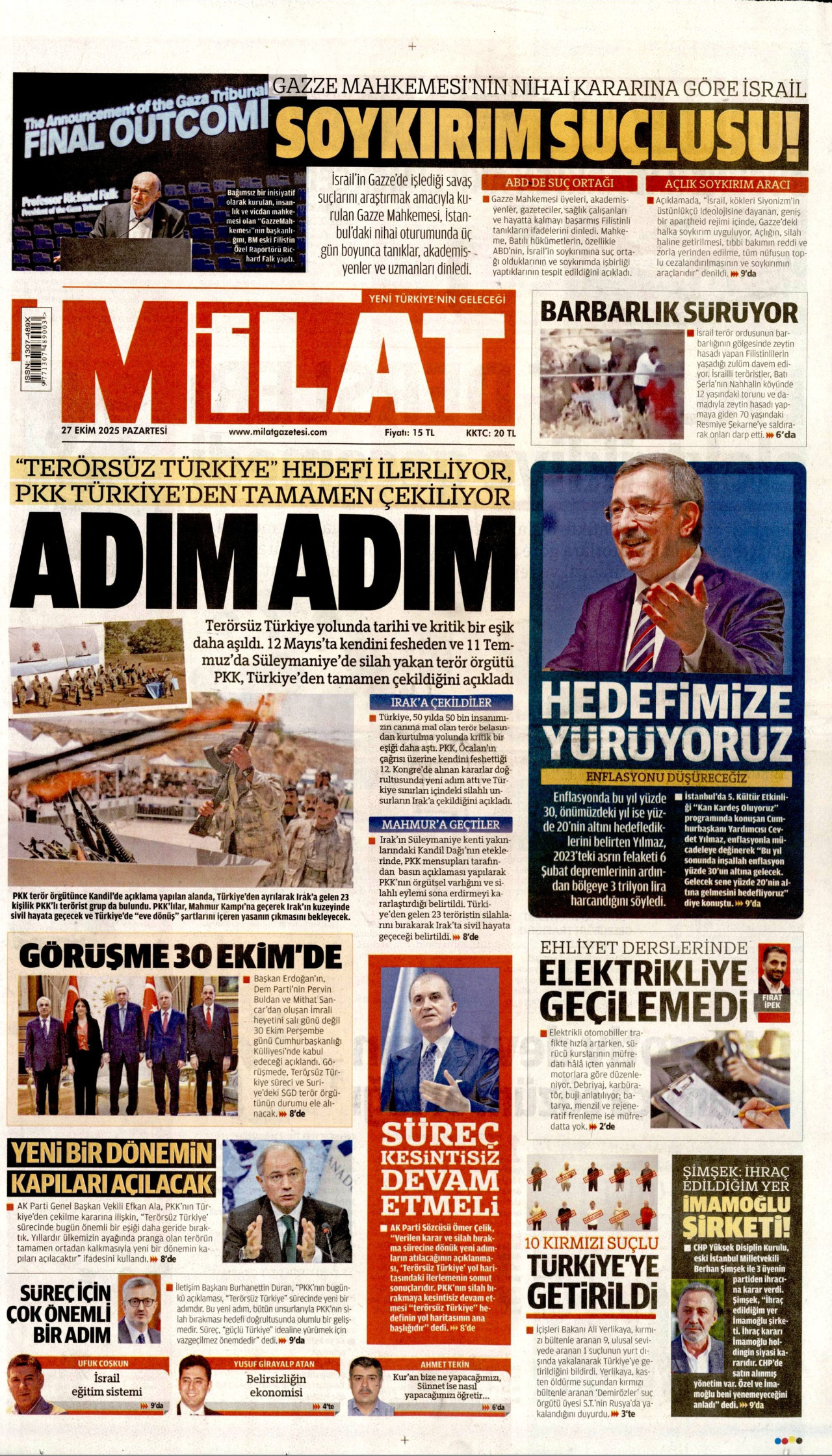 MİLAT Gazete Manşeti