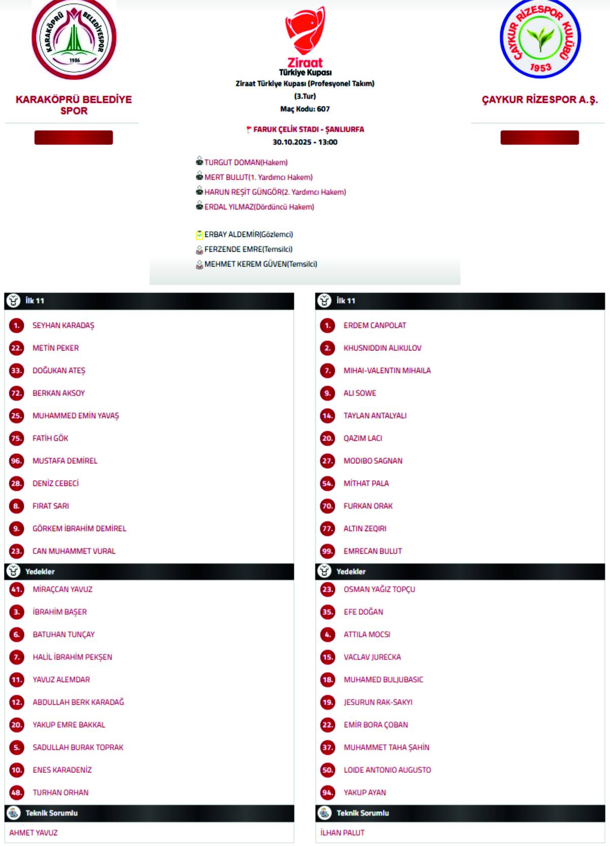 Karaköprü'de kupa heyecanı için her şey hazır