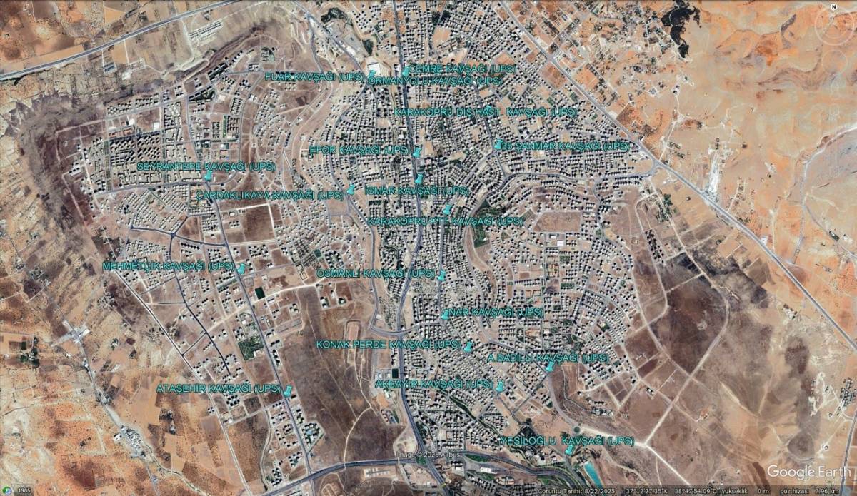 Şanlıurfa’da 54 kavşağa UPS sistemi kuruldu