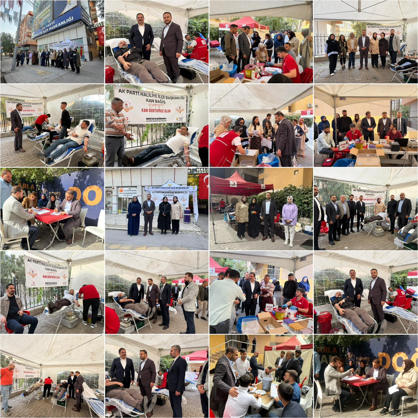 AK Parti Haliliye Teşkilatından Kızılay’a Kan Bağışı Desteği