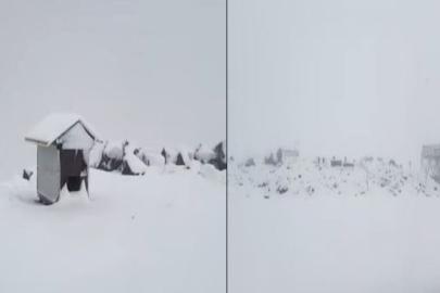 Karacadağ’a yılın ilk karı yağdı