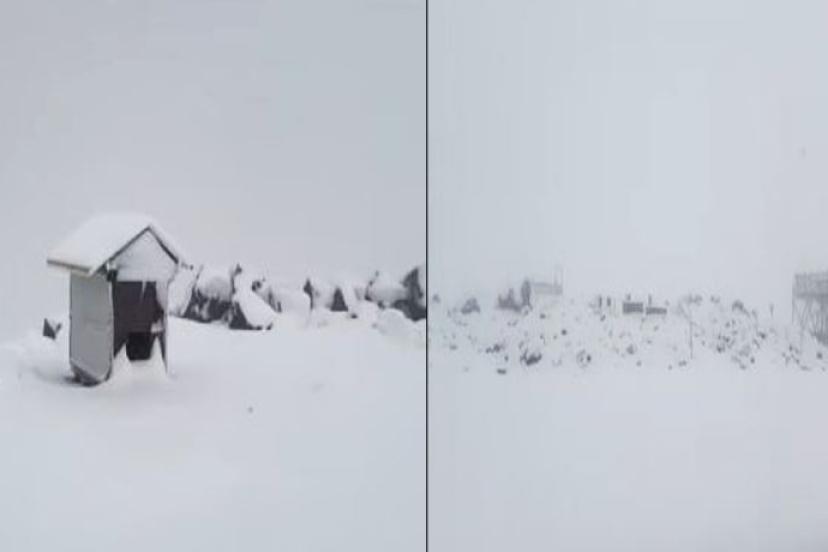 Karacadağ’a yılın ilk karı yağdı