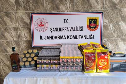 Şanlıurfa’da çok sayıda kaçak ürün ele geçirildi