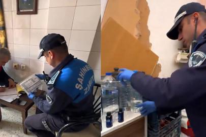 Şok denetim: Kasapta kaçak alkol üretmişler