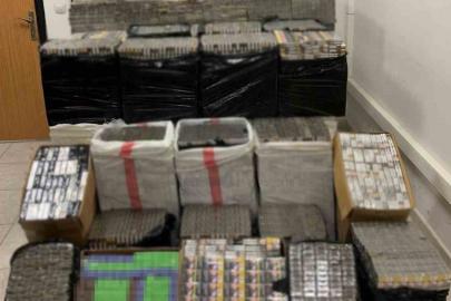 40 bin paket kaçak sigara ele geçirildi