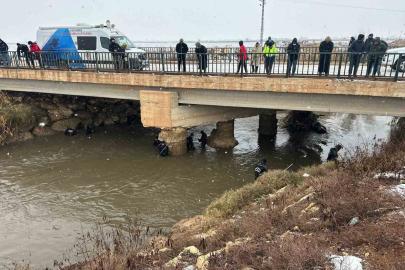Kanala düşen sürücüyü bulma çalışmaları devam ediyor