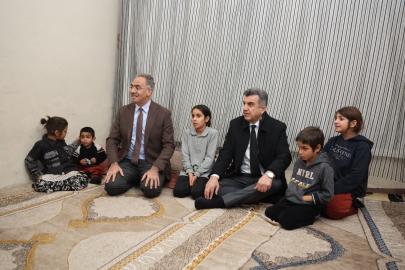 Kuş ve Günbeği yetim ailelerini ziyaret etti