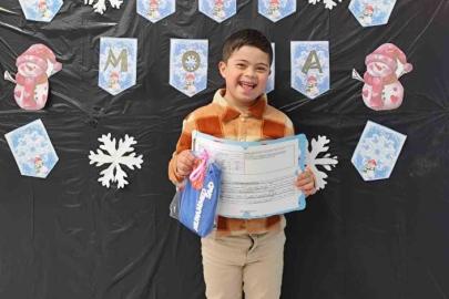 Özel öğrenci Muhammed Said ilk karnesini aldı