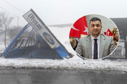 Polat: Sanayideki 30 iş yerinin çatısı çöktü