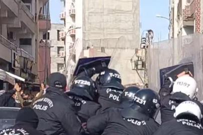 Viranşehir’de protesto sonrası arbede çıktı