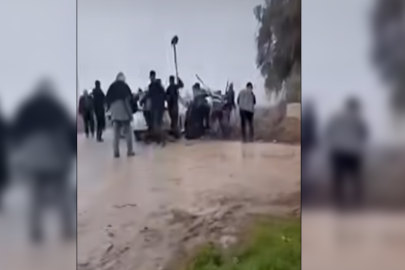 Arazi kavgasında taş ve sopalar havada uçuştu