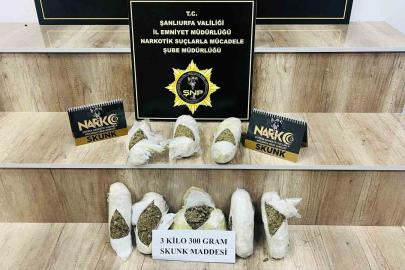 Bir araçta 3 kilo skunk maddesi ele geçirildi