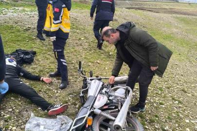 Motosiklet kazası: 1 yaralı