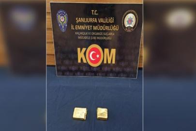 Şanlıurfa’da 2 külçe altın ele geçirildi