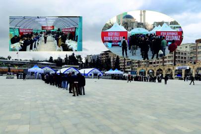 Şanlıurfa'da iftar, çadırlara sığmıyor